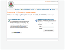 Tablet Screenshot of elte.ugyfelszolgalat.electool.com